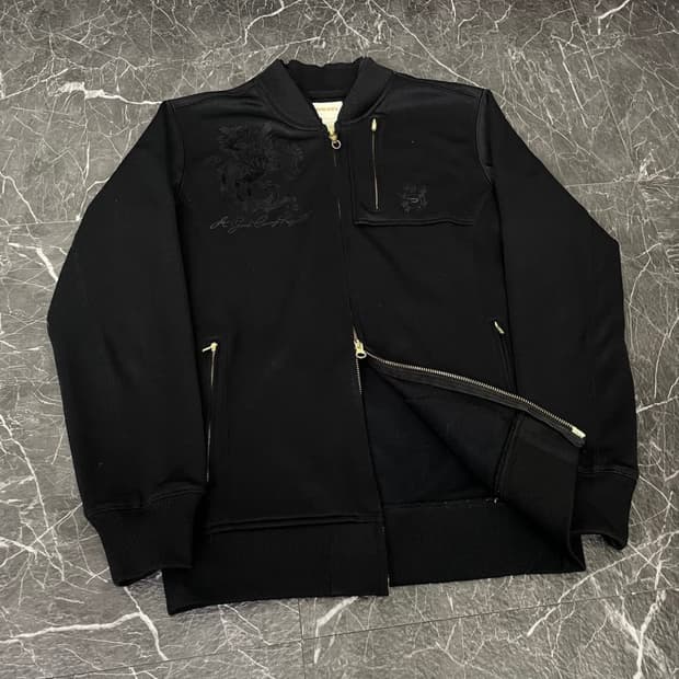 디젤 투웨이 프린팅 트랙탑 져지 자켓