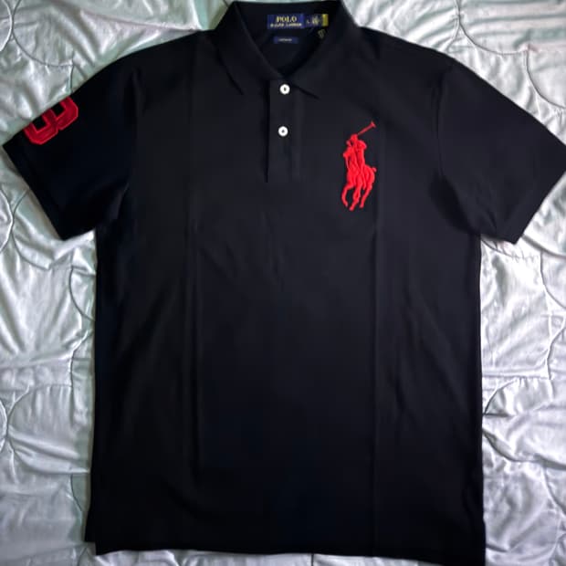 폴로 랄프로렌 빅포니 폴로 티셔츠 블랙 L사이즈