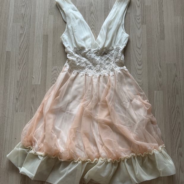 France vintage handmade sheer dreas