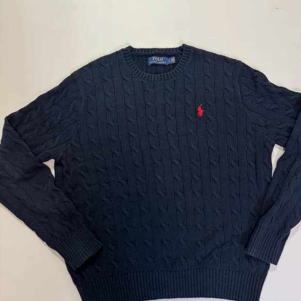 폴로랄프로렌 꽈배기 니트(L사이즈)