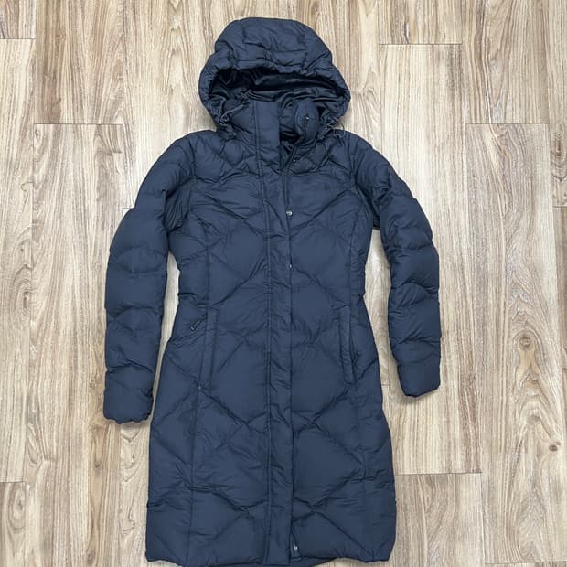 노스페이스 구스다운 롱패딩 