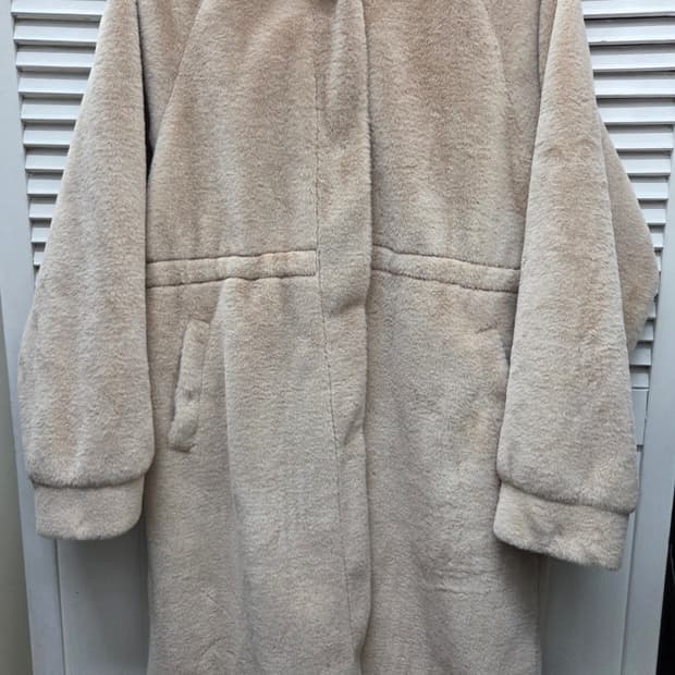 헤레이스 밍크퍼 후드 코트