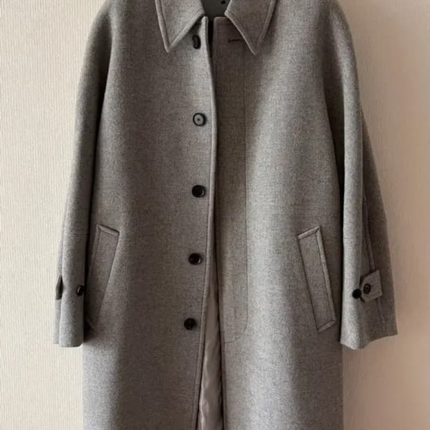 마마가리 24FW 수티앵 발마칸 코트 오트밀베이지 44