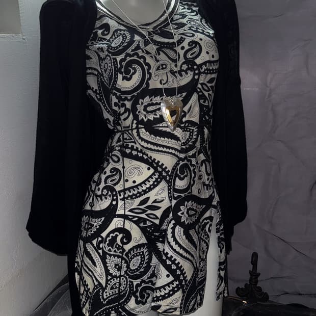 Floral Paisley Sequin Blouse 0164