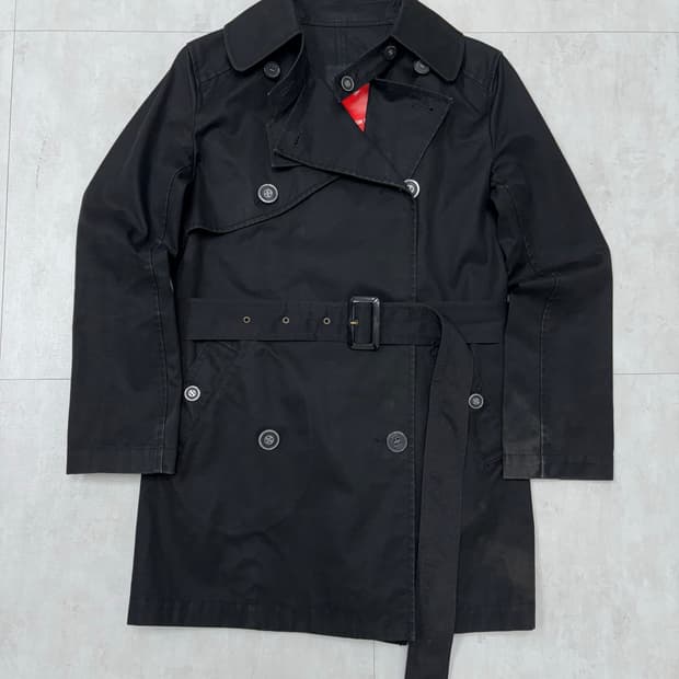 히스테릭 블랙 트렌치 코트#93