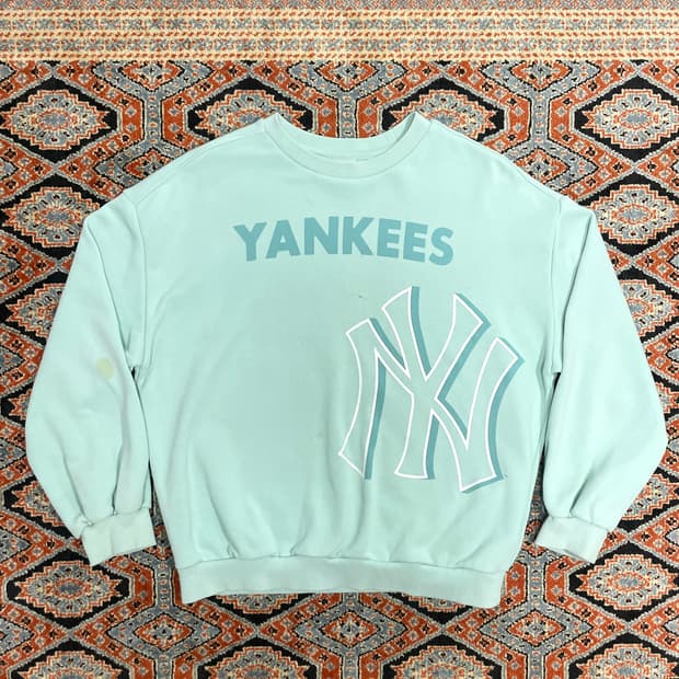MLB 민트 뉴욕양키스 맨투맨 티셔츠 여성S