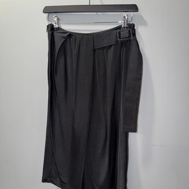 Emporio Armani wrap design drape skirt