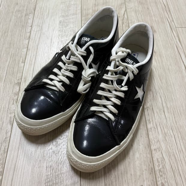 컨버스 한별 원스타 레더 블랙 280