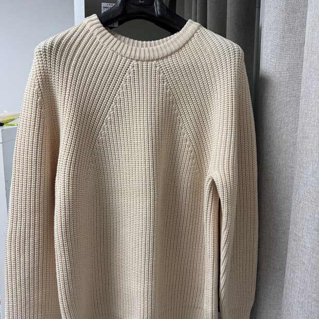 바토너 batoner 시그니처 크루넥 니트 아이보리 색상 3사이즈 판매