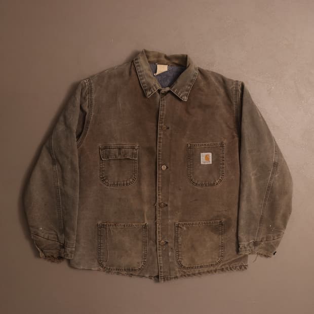 90's USA 칼하트 c02 디트로이트 초어 자켓 A1252
