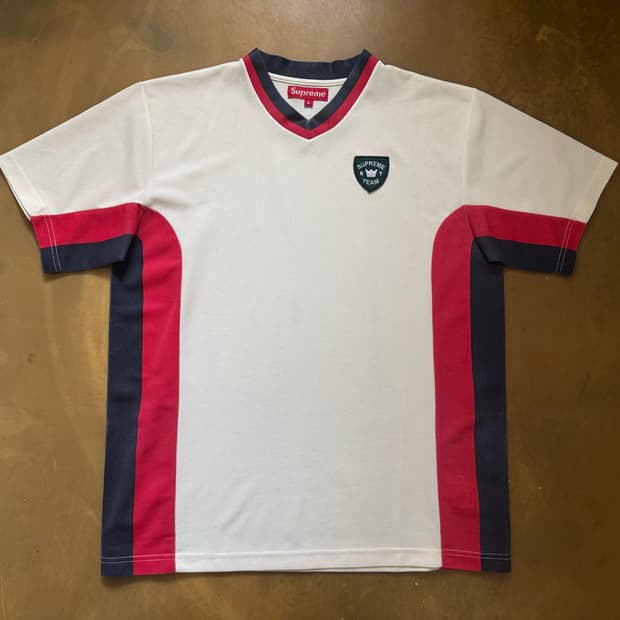 슈프림 NY Team Soccer 져지 반팔티 L