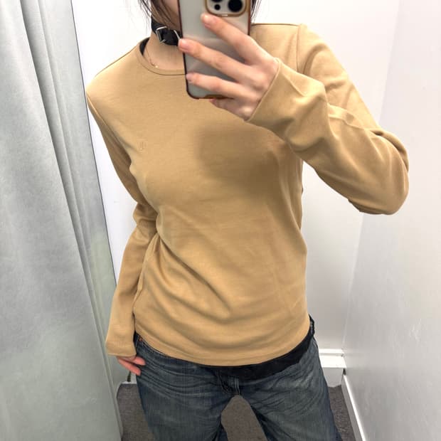 로렌 랄프로렌 베이지 롱슬리브