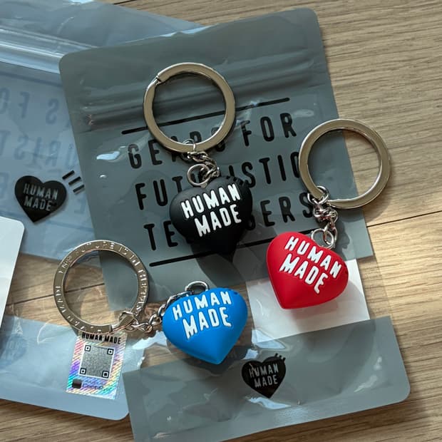 [국내배송/미개봉새상품] 25SS 휴먼메이드 하트 러버 키링