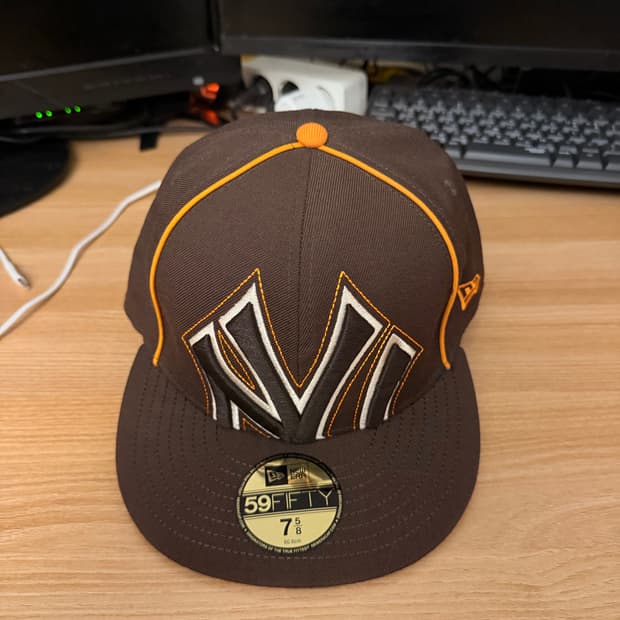 뉴에라 59fifty 뉴욕 브라운 7 5/8 60.6cm