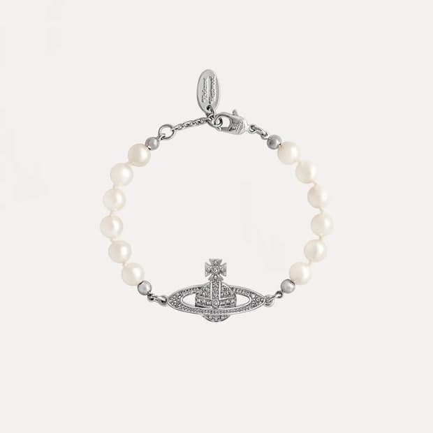 비비안웨스트우드 미니 바스릴리프 진주 팔찌