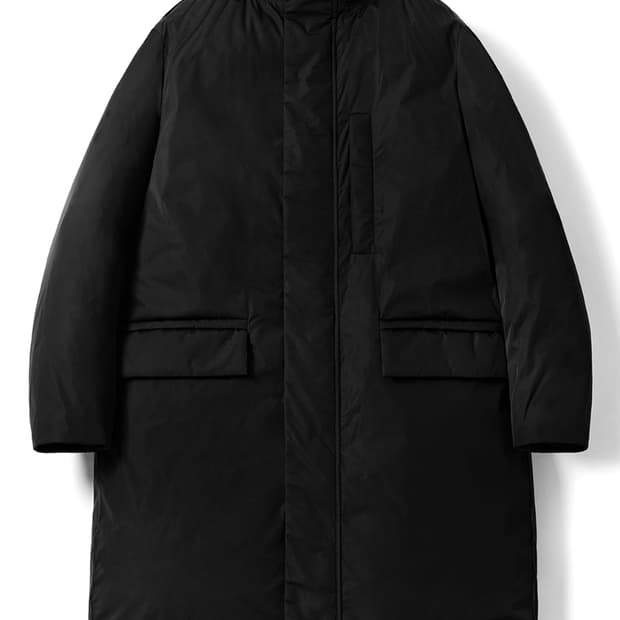 L ~ XL) 포터리 POTTERY 파일 파카 구스다운 패딩 블랙