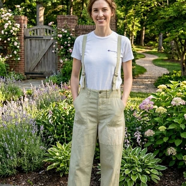 [Nanea] 나네아 빈티지 패치워크 코튼 오버롤 (Free)