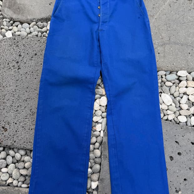 OLD VINTAGE WASHED BLUE 빈티지 프렌치워크팬츠