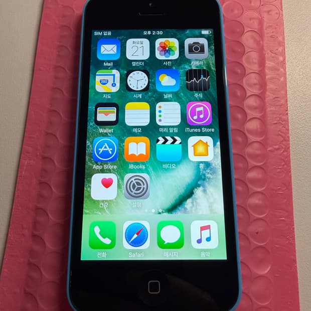 [5월6일 예약판매분] 아이폰 5c 블루 16기가 #5346