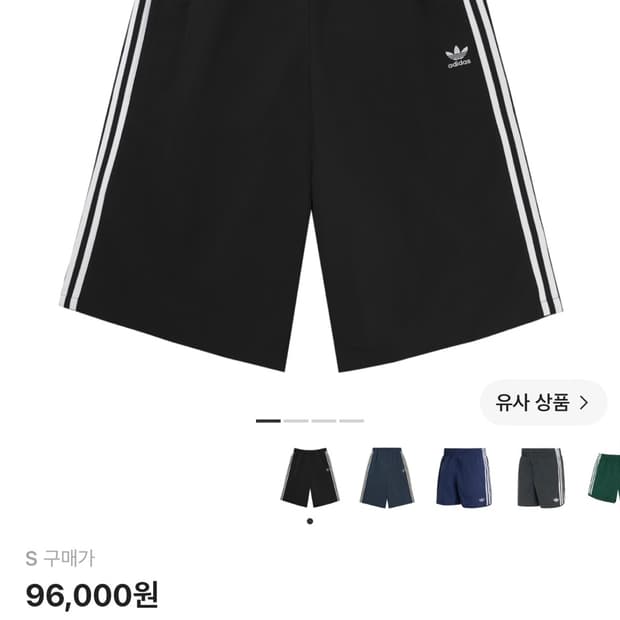아디다스 오리지널 카프리 쇼츠 블랙 S