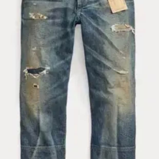 rrl Delvin Distressed Denim 32/30