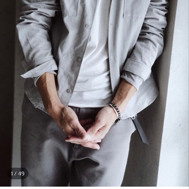 Textured Work Shirts grey [2]