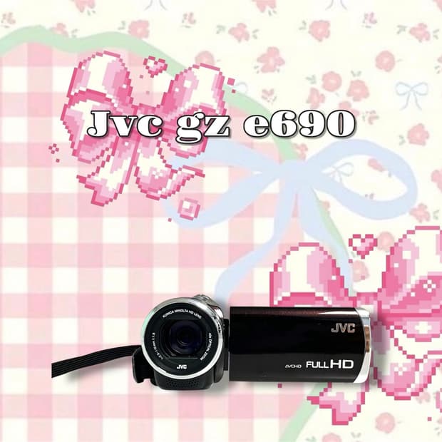 ☑️무배/ 무조건 소장: 희귀컬러: jvc gz e690 빈티지 캠코더