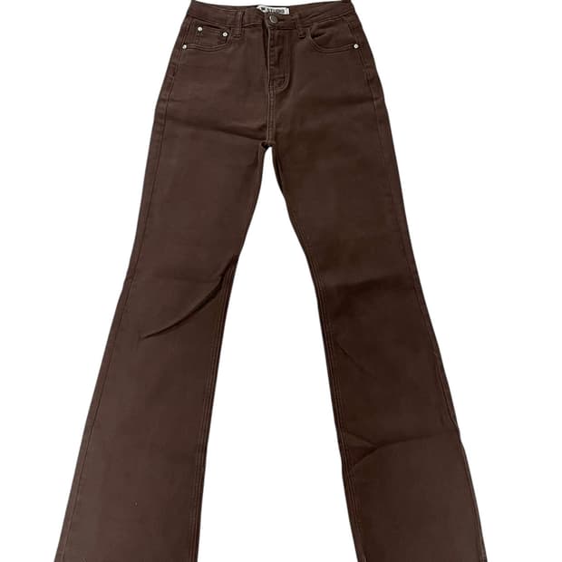 brown bootcut pants