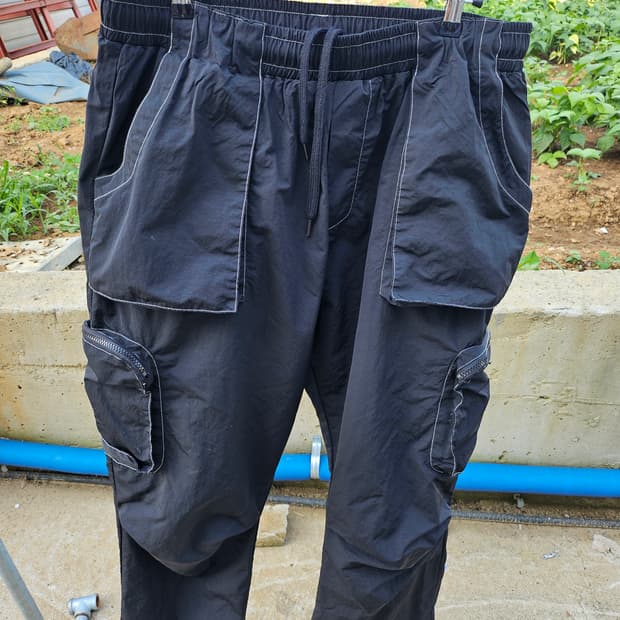 extraordiner 검정 카고바지 XL