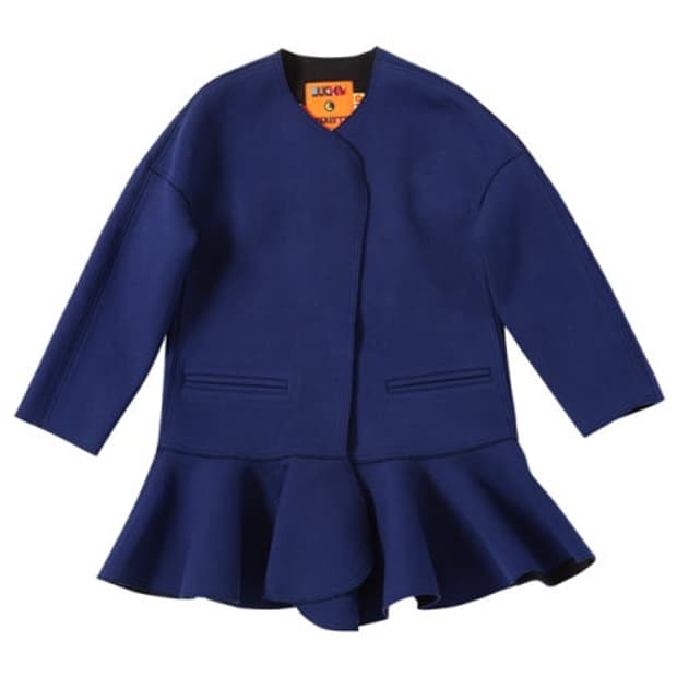 럭키슈에뜨 페플럼코트 네이비