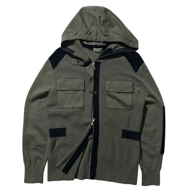 드리스 반 노튼 니트 후드집업