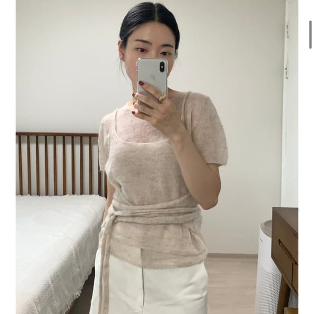 모노하 반팔니트 , 뷔스티에 세트