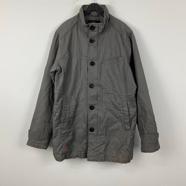 리바이스 피그먼트 빅버튼 야상 자켓 하프코트 XL