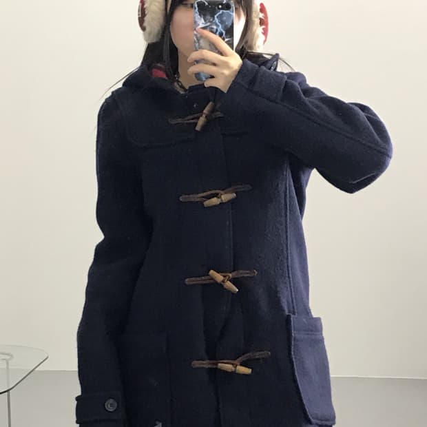  Abercrombie & Fitch Navy Wool Coats