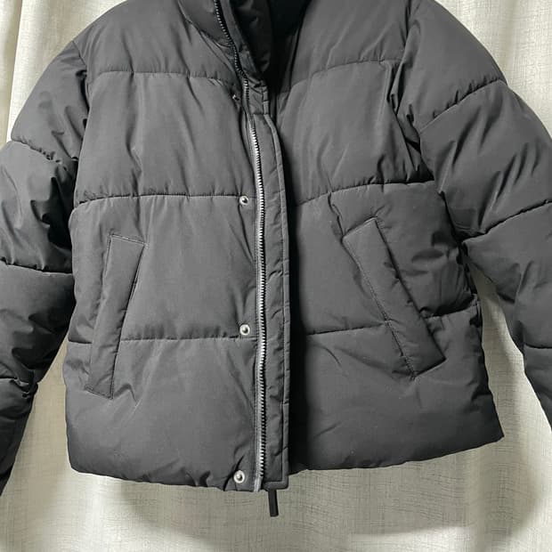 스파오 푸퍼 패딩 s(90) 블랙