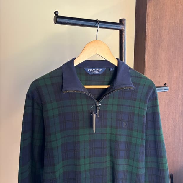 15697 - 폴로 랄프로렌 블랙와치 반집업 맨투맨