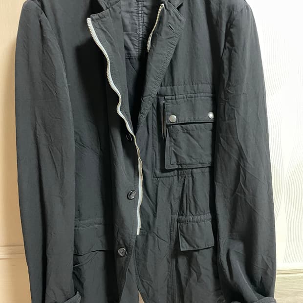 꼼데가르송 옴므 지퍼블레이저자켓 s