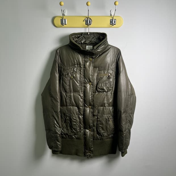 타케오 키쿠치 밀리터리 멀티 포켓 패딩 점퍼