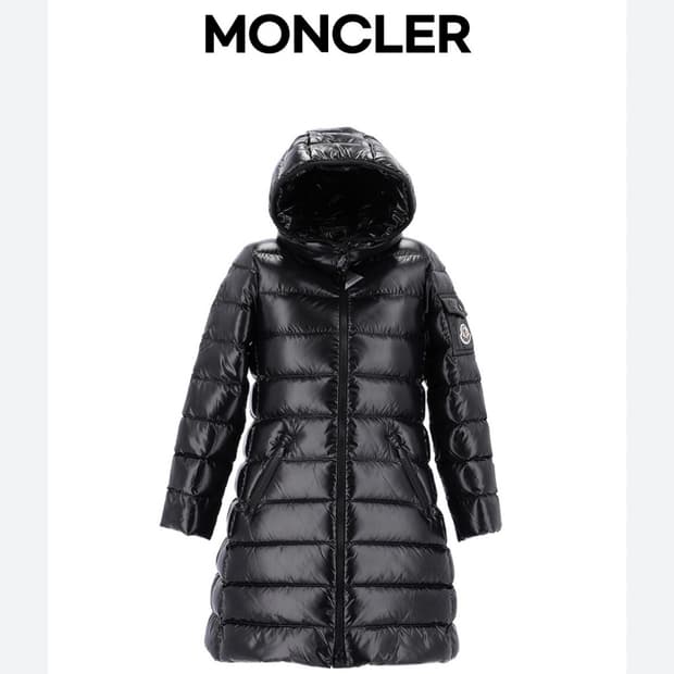 몽클레르 키즈 모카 블랙 롱패딩