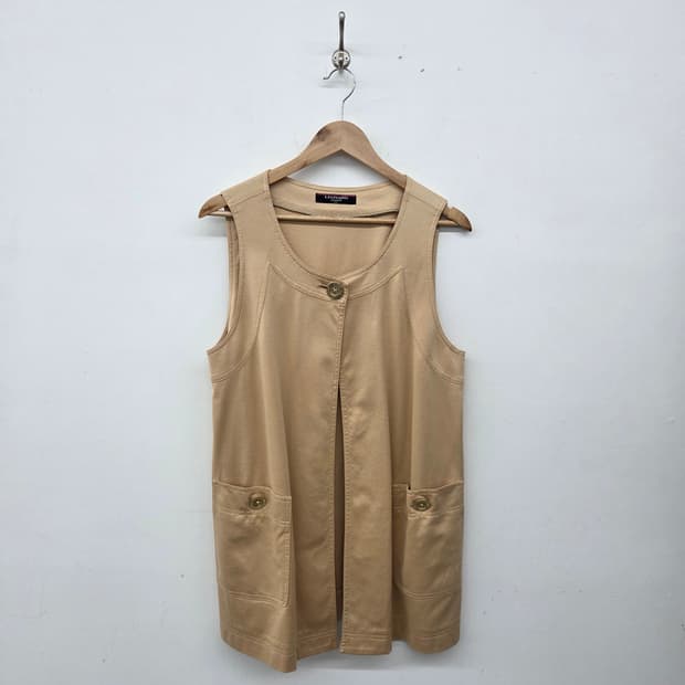 레오나드 패션 베이지 조끼 여성 L