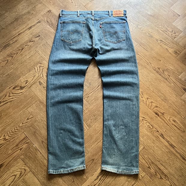 [38]리바이스 505 레귤러 스트레이트핏 빈티지 워싱 데님 팬츠