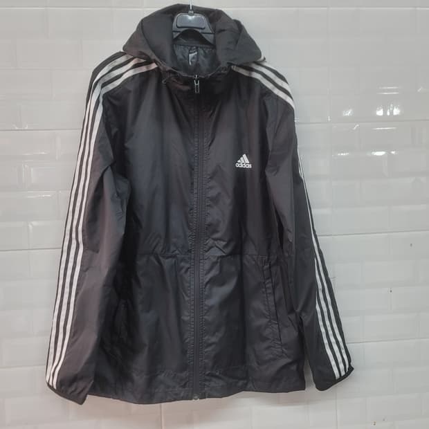 아디다스 삼선 바람막이 후드집업