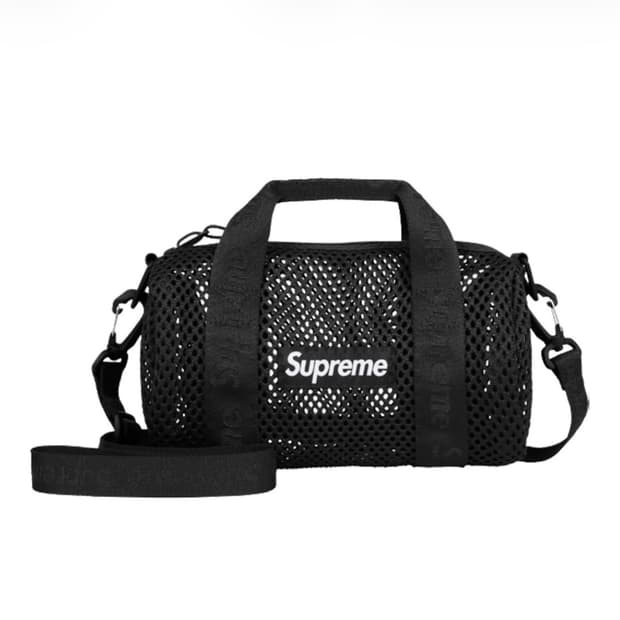 슈프림 메쉬 미니 더플백 블랙 25SS