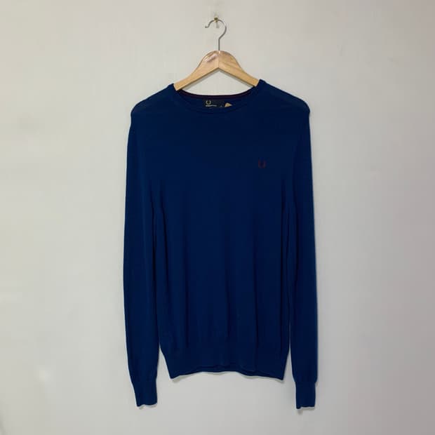 프레드페리 네이비 블루 빈티지 니트 M 