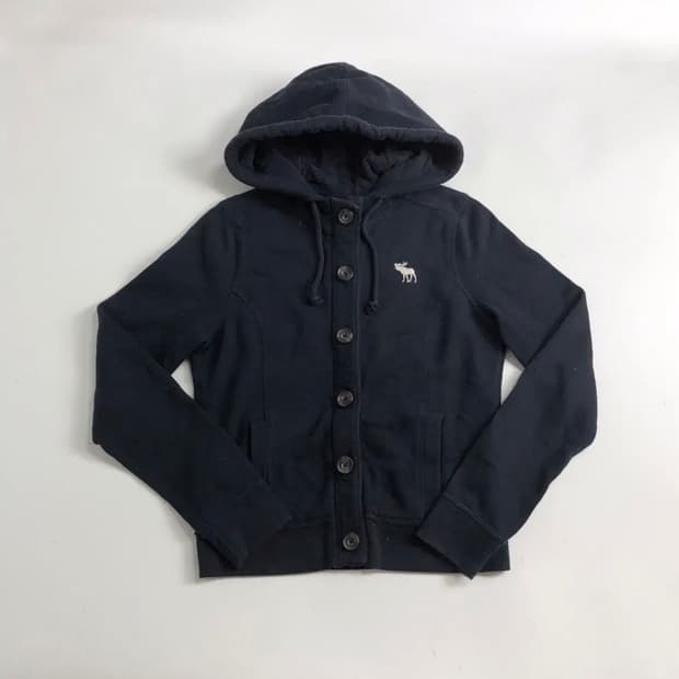 아베크롬비 네이비 후드 가디건 M