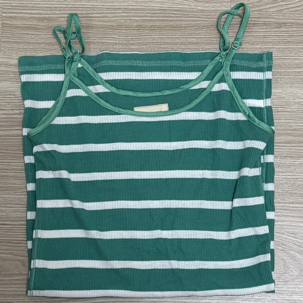 Hollister striped cami top mint