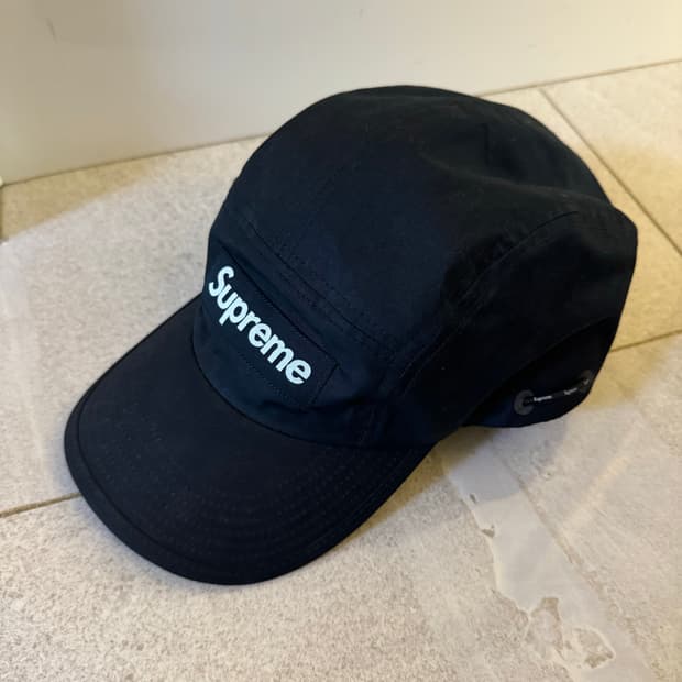 슈프림 쇼크코드 캠프캡 블랙