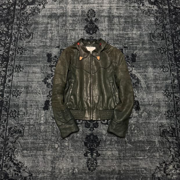 Obzee archive western lamb skin jacket