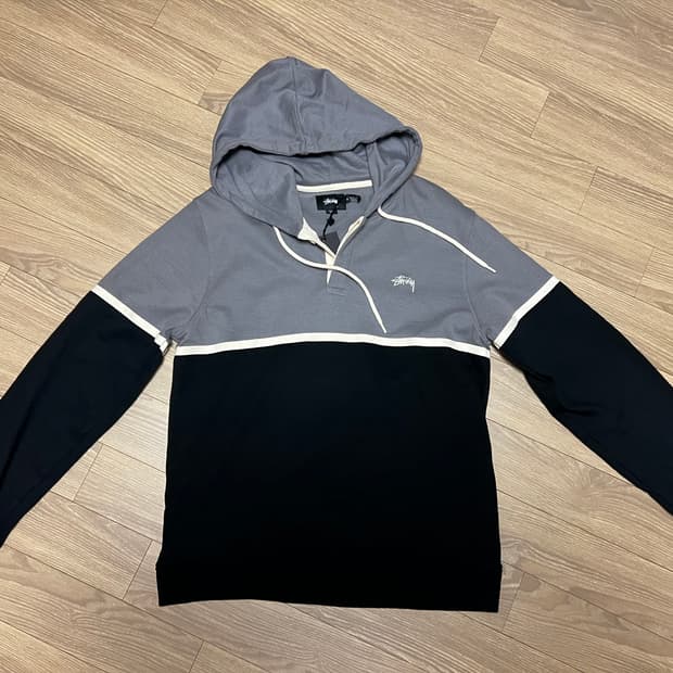 스투시 럭비 투톤후드