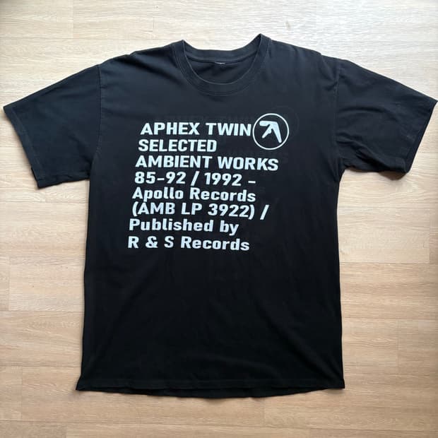 Aphex Twin 에이펙스트윈 빈티지 티셔츠 밴드티 슈프림